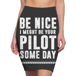 funny airline pilot flight school Pencil Skirts | Artistshot