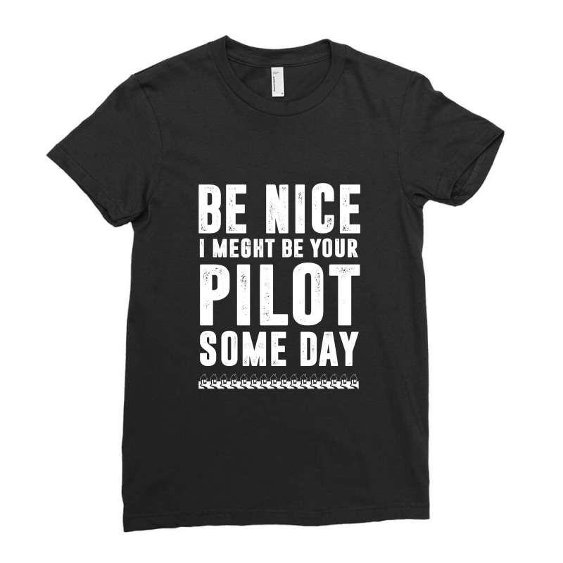 Funny Airline Pilot Flight School Ladies Fitted T-shirt | Artistshot