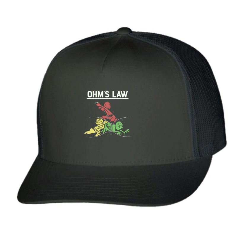 Ohms Law Funny Trucker Cap by Loris Asa | Artistshot