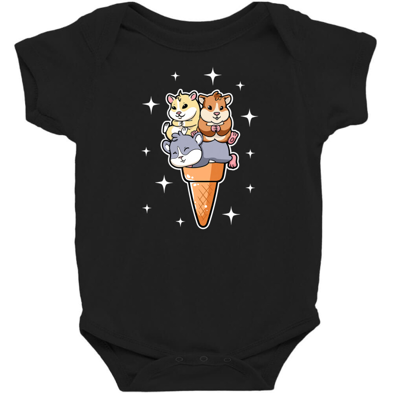 Guinea Pigs Ice Cream Lovers Cute Cone Baby Bodysuit | Artistshot