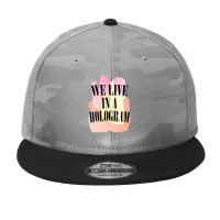 We Live In A Hologram,90s Nihilist Pastel Statement,holographic Camo Snapback | Artistshot