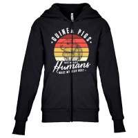 Guinea Pigs Make Me Happy Humans Make Youth Zipper Hoodie | Artistshot