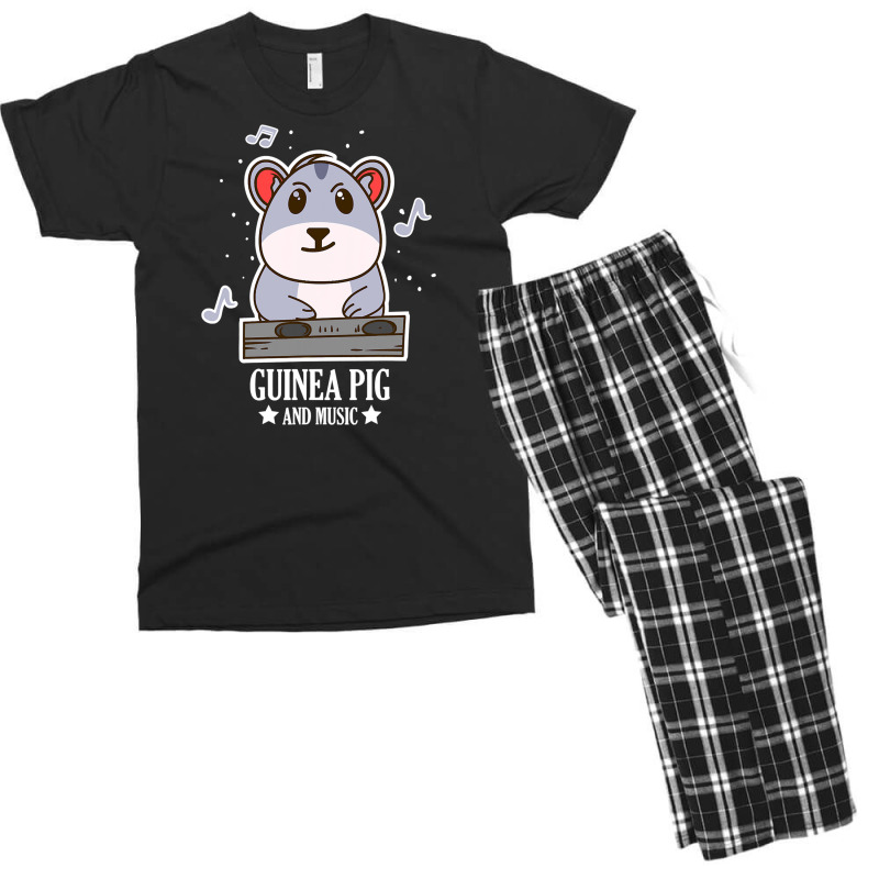 Guinea Pigs Music Notes Musician Men's T-shirt Pajama Set | Artistshot