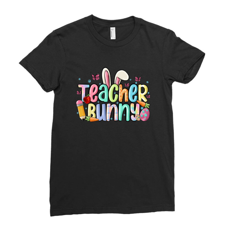 Teacher Bunny Ladies Fitted T-shirt | Artistshot