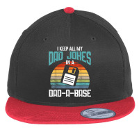 Funny Dad Jokes Database Pun Best Dad Humor Fathers Day T Shirt Flat Bill Snapback Cap | Artistshot