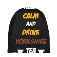 Keep Calm And Drink Yorkshire Tea Baby Beanies | Artistshot