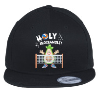 Funny Volleyball Lovers T  Shirt Holy Blockamole Funny Avocado Blocker Flat Bill Snapback Cap | Artistshot