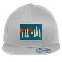 Vintage Sail Boats Illustration Flat Bill Snapback Cap | Artistshot