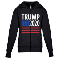 Donald Trump President - Usa Flag Gift Political Youth Zipper Hoodie | Artistshot