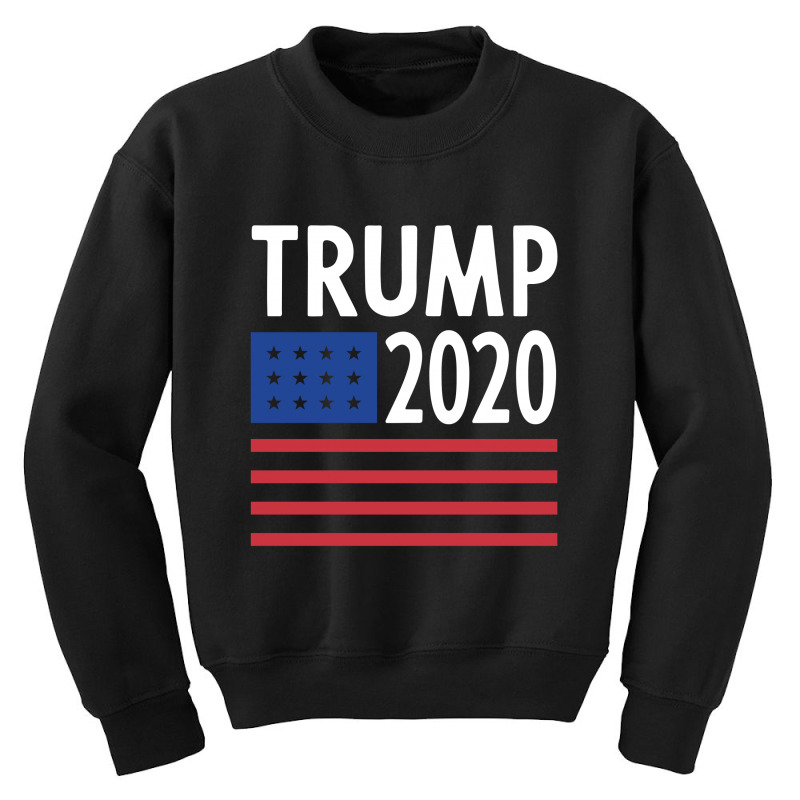 Donald Trump President - Usa Flag Gift Political Youth Sweatshirt by Diogo Calheiros | Artistshot