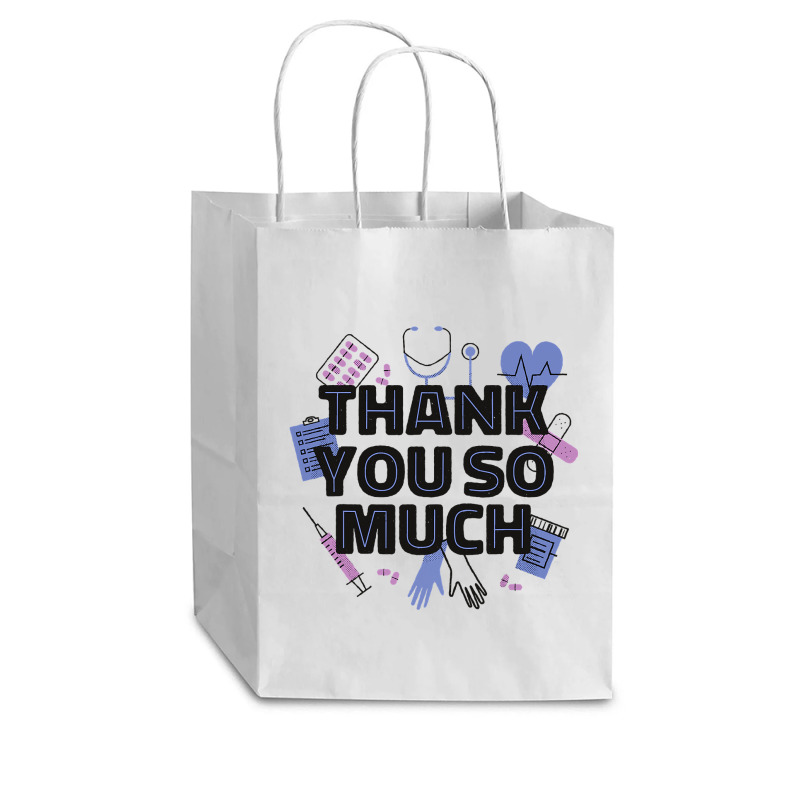 World Health Day Mental Health Awareness Thank You Nurses T Shirt Cub Paper Bag - 8 x 4 1/2 x 10 1/4 by LoriMccarty89 | Artistshot