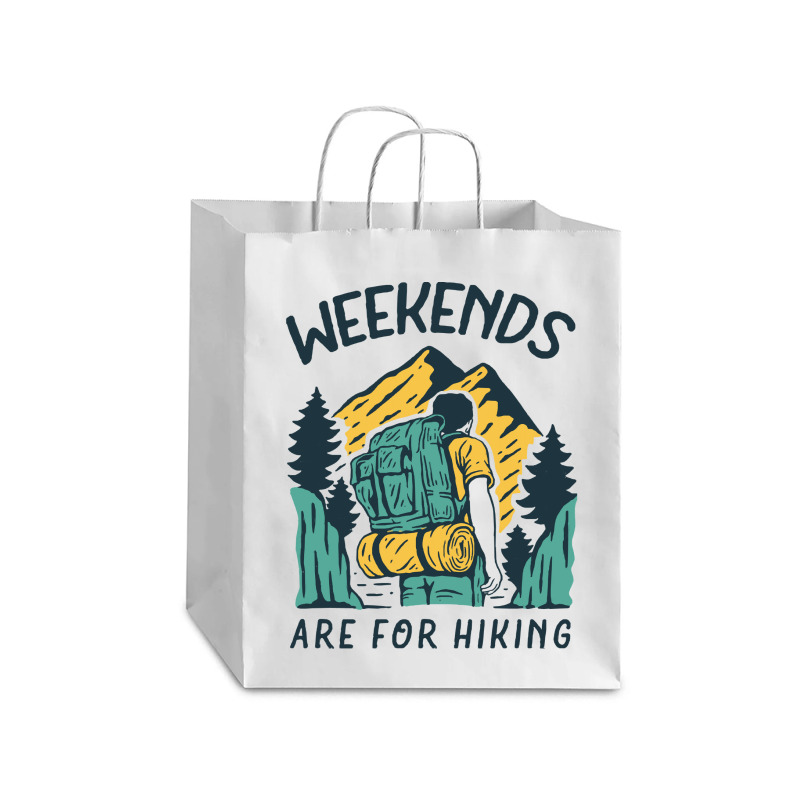 Weekends Are For Hiking T  Shirt Weekends Are For Hiking T  Shirt Debie Paper Bag - 10 X 5 X 13 | Artistshot