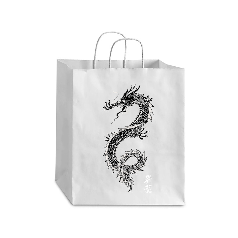 Chinese Dragon Gift T Shirt, Asian Dragon Art, Dk Debie Paper Bag - 10 X 5 X 13 | Artistshot