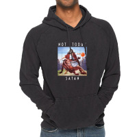 Not Today Satan Jesus Vs Satan In Basket Vintage Hoodie | Artistshot