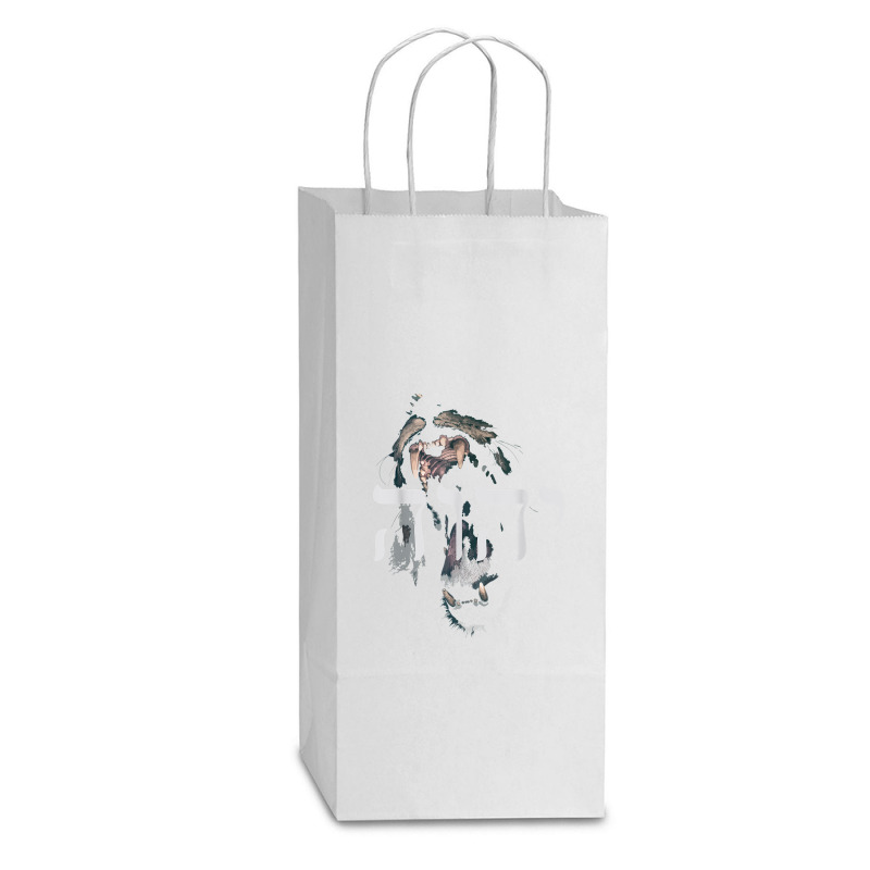 Yhwh Lion Of Judah - Yahweh In Hebrew Art Character Double Wine Paper Bag - 6 1/2 X 3 1/2 X 12 3/8 | Artistshot