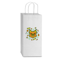 Halloween T  Shirt Halloween Bat Loves Candy T  Shirt Double Wine Paper Bag - 6 1/2 X 3 1/2 X 12 3/8 | Artistshot