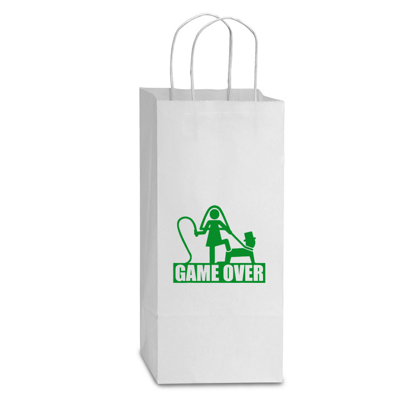 Funny Bachelor Party Double Wine Paper Bag - 6 1/2 X 3 1/2 X 12 3/8 | Artistshot