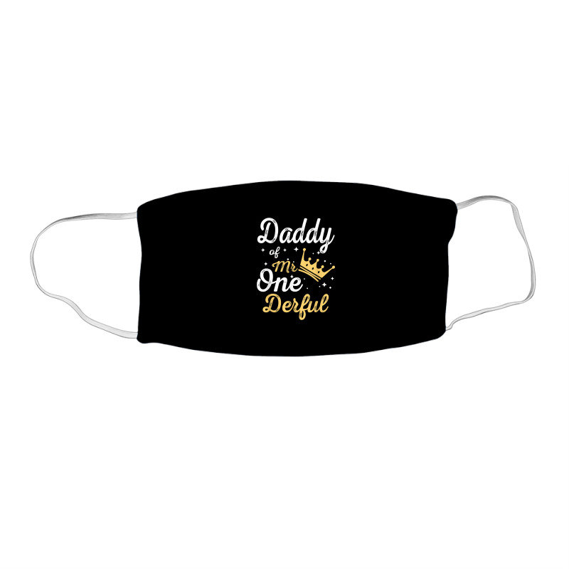 Daddy Of Mr Onederful 1st Birthday One Derful Matching T Shirt Face Mask Rectangle | Artistshot