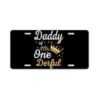 Daddy Of Mr Onederful 1st Birthday One Derful Matching T Shirt License Plate | Artistshot