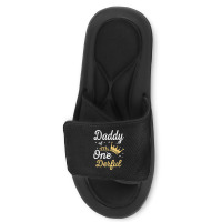 Daddy Of Mr Onederful 1st Birthday One Derful Matching T Shirt Slide Sandal | Artistshot