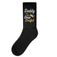 Daddy Of Mr Onederful 1st Birthday One Derful Matching T Shirt Socks | Artistshot
