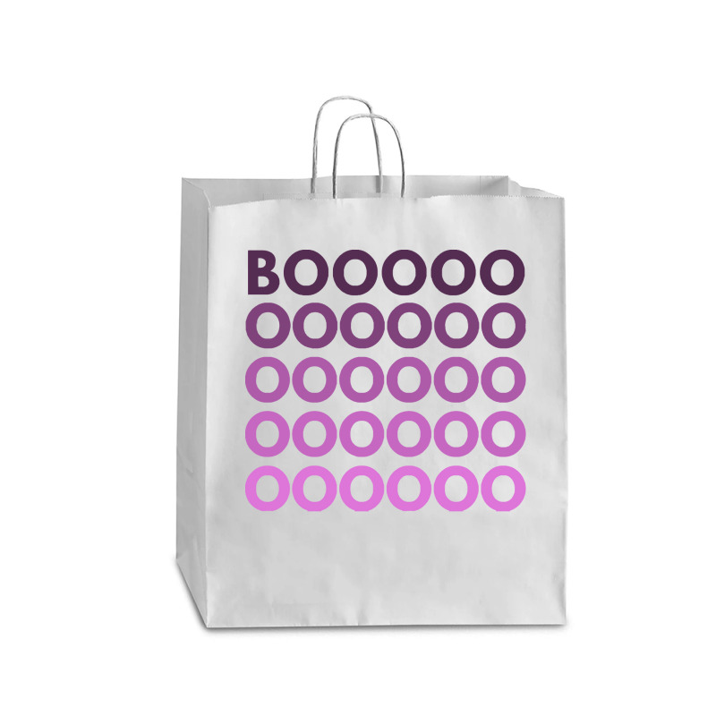 Boo T  Shirt Boooooo. Minimalistic Halloween Design. Simple Halloween Queen Paper Bag - 16 X 6 X 19 1/4 | Artistshot