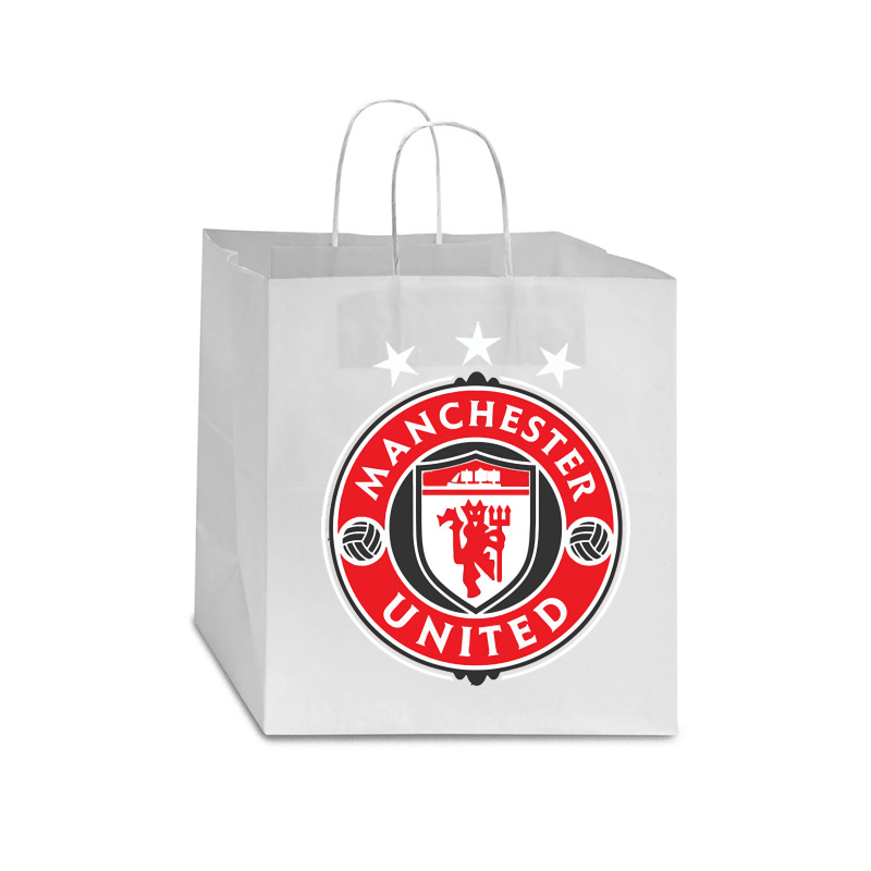 United Manchester Star Paper Bag - 13 X 7 X 13 | Artistshot