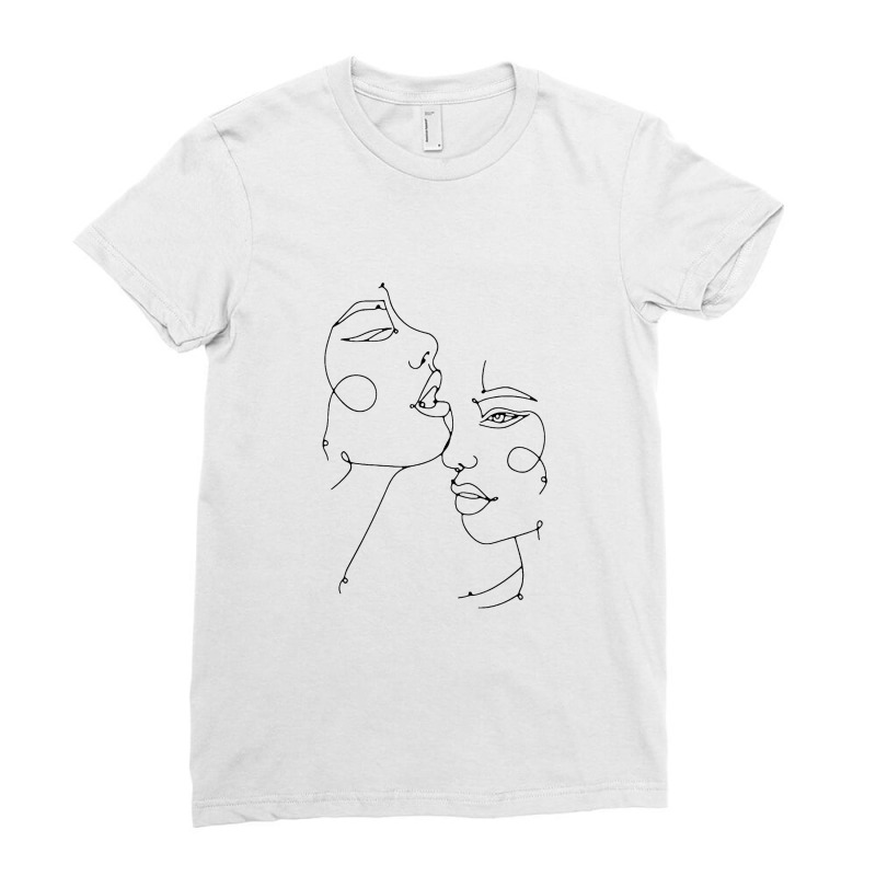 Minimalist Abstract Ladies Fitted T-Shirt by halahbohk | Artistshot