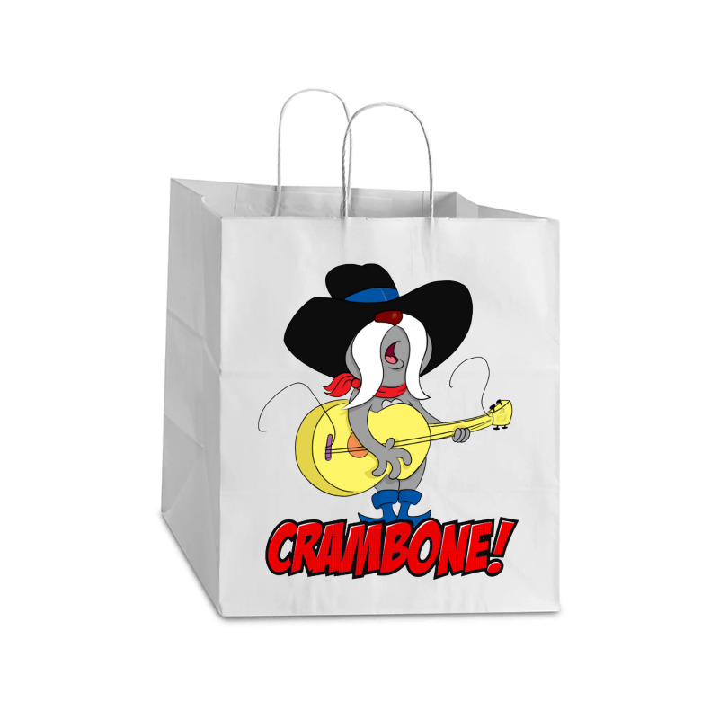 Funny Uncle Pecos Crambone Take Out Paper Bag - 14 X 10 X 15 1/2 | Artistshot