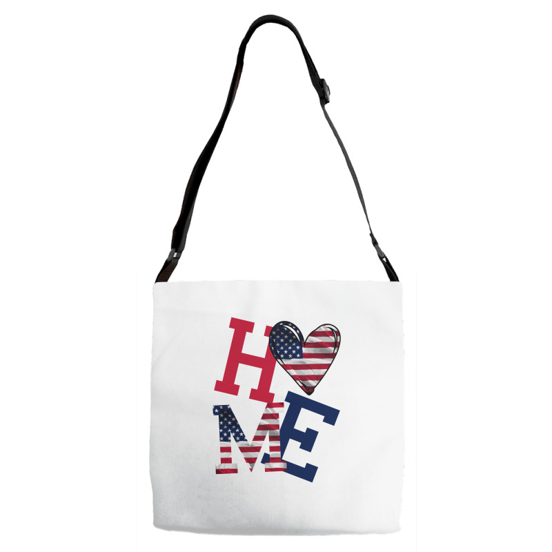 American Flag Home Adjustable Strap Totes | Artistshot