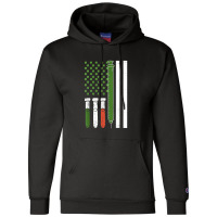 American Flag Irish Nurse Syringe Shamrock St Patricks Day Champion Hoodie | Artistshot