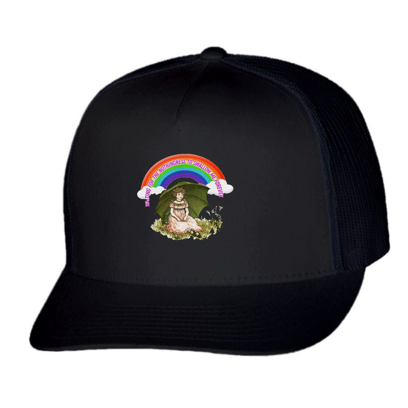 Waiting For The Nothingness To Swallow Me Forever Trucker Cap by oragumun | Artistshot