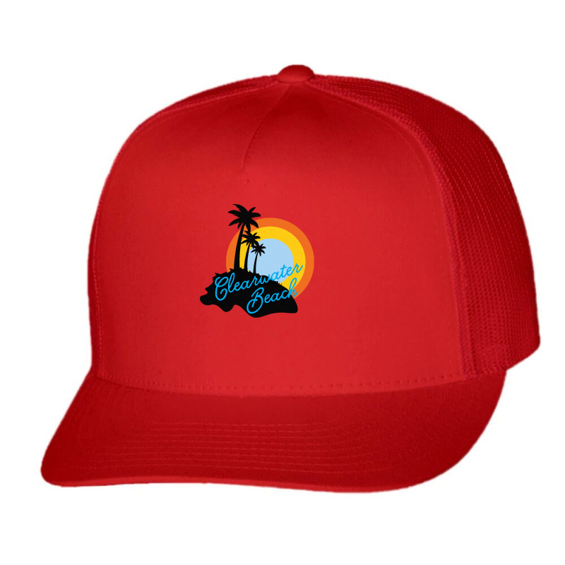 Clearwater Beach T  Shirt Clearwater Beach, Florida T  Shirt Trucker Cap by trompeloise212 | Artistshot