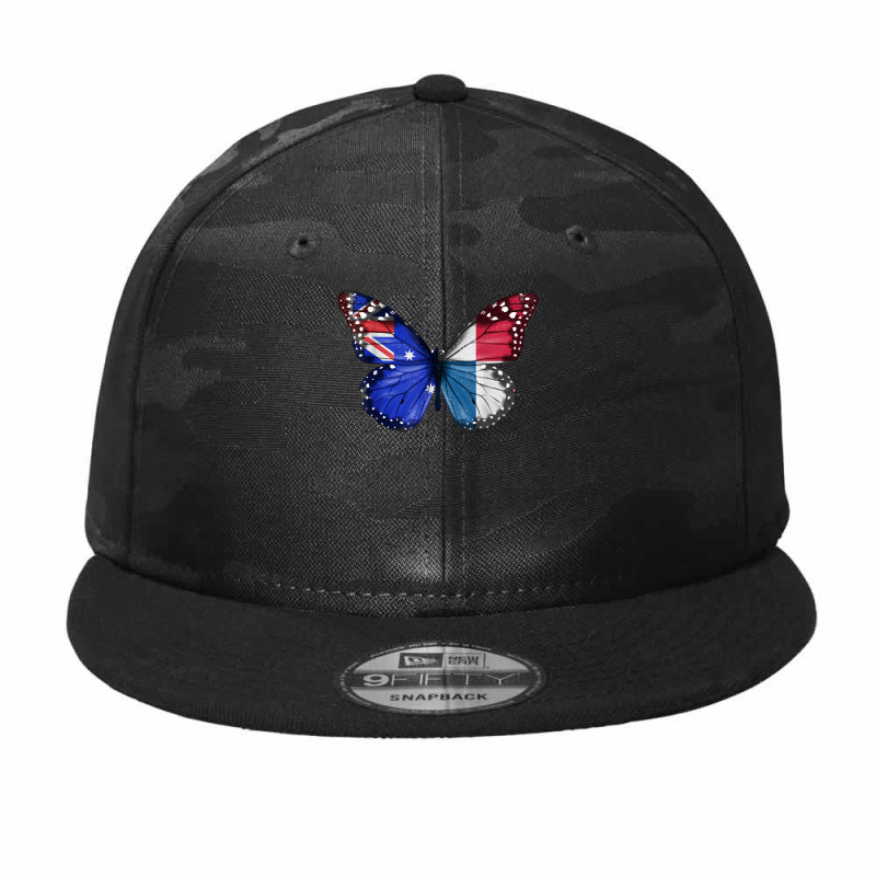 Australian Panamanian Flag Butterfly T Shirt Camo Snapback by vazwttopperve | Artistshot