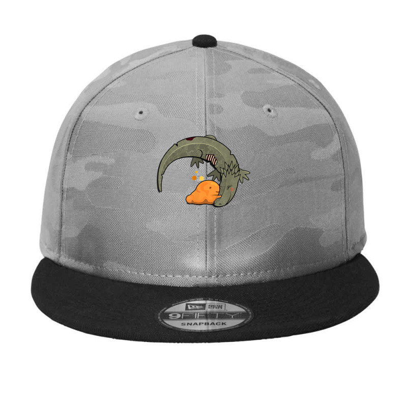 Scp 999 + Scp 682 Tickle Monster + Hard To Destroy Reptile T Shirt Camo Snapback by erinlorrai | Artistshot