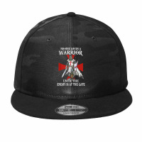 Knight Templar Christian Warrior Men Until The Enemy At Gate T Shirt Camo Snapback | Artistshot