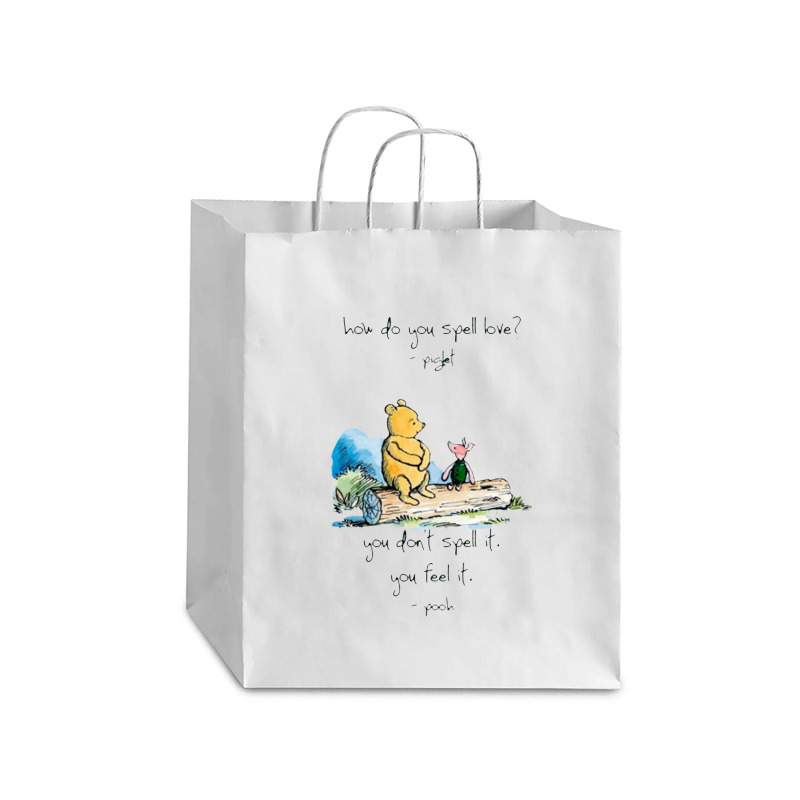 Bear And Piglet Debie Paper Bag - 10 X 5 X 13 | Artistshot