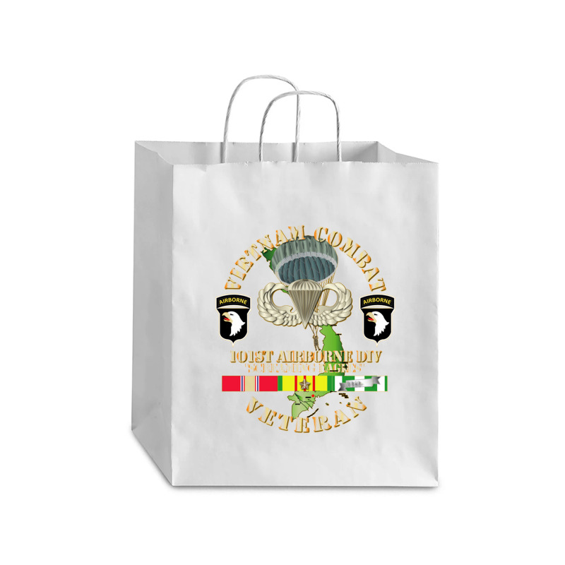 Vietnam Coombat Veteran W 101st Airborne Debie Paper Bag - 10 X 5 X 13 | Artistshot