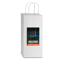 Vintage Synthesizer Double Wine Paper Bag - 6 1/2 X 3 1/2 X 12 3/8 | Artistshot