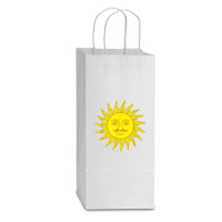 King Arthur Holy Grail Sun T Shirt Double Wine Paper Bag - 6 1/2 X 3 1/2 X 12 3/8 | Artistshot