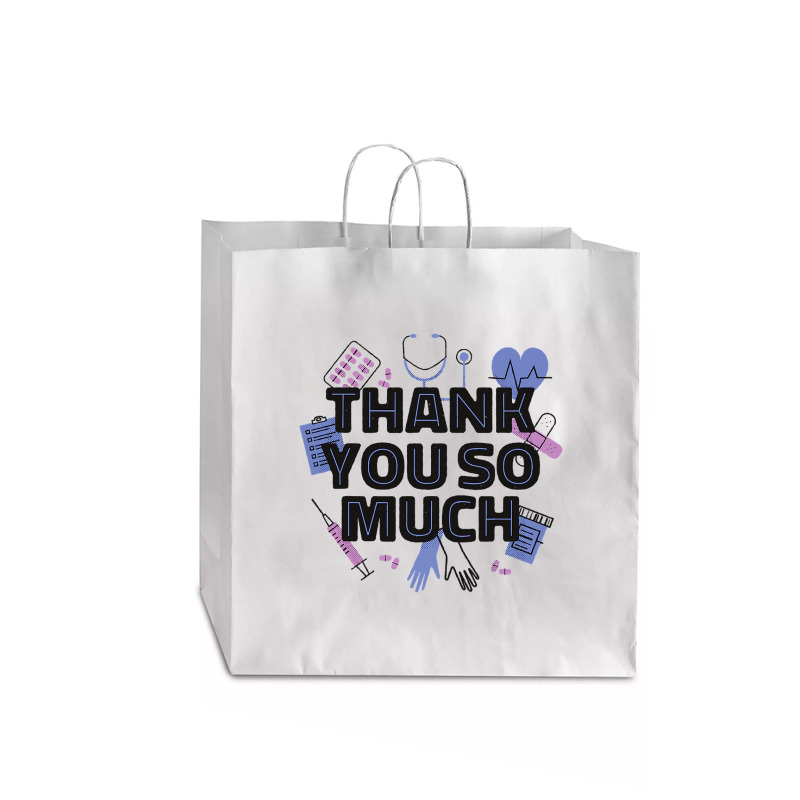 World Health Day Mental Health Awareness Thank You Nurses T Shirt Jumbo Paper Bag - 18 x 7 x 18 3/4 by LoriMccarty89 | Artistshot