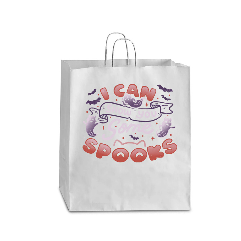 Halloween T  Shirt I Can Show You Some Spooks By Tobe Fonseca T  Shirt Queen Paper Bag - 16 X 6 X 19 1/4 | Artistshot