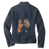 Funny Photo Of A Yorkshire Te Ladies Denim Jacket | Artistshot