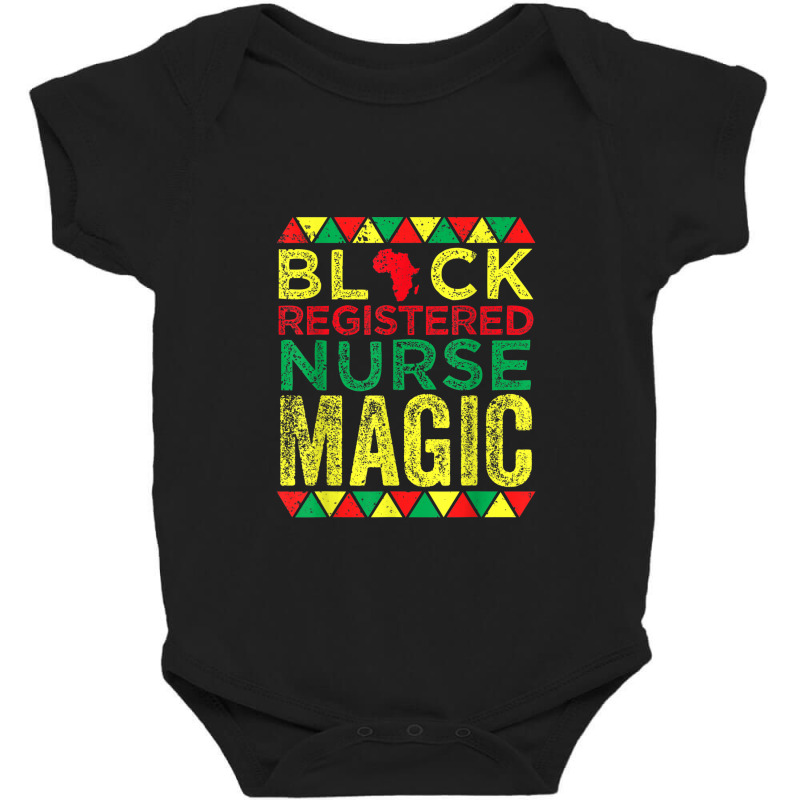 Black Registered Nurse Magic Nursing Black History Month Baby Bodysuit | Artistshot