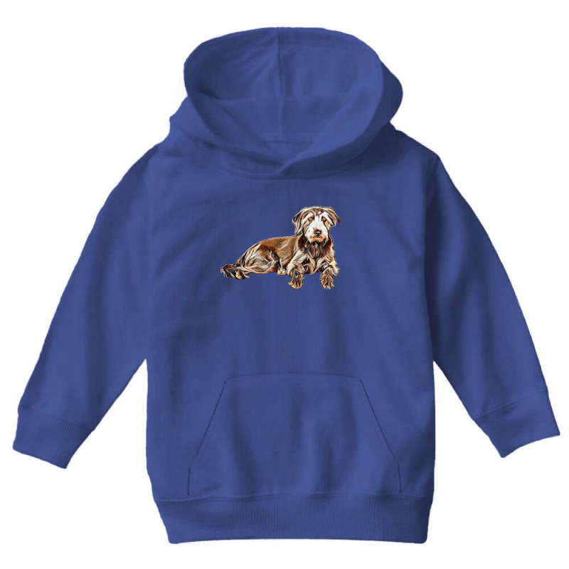 Adult Mixed Breed Terrier Dog Youth Hoodie by Kemnabi | Artistshot