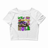 Let The Good Times Roll With Mardi Gras Monster Tr Crop Top | Artistshot