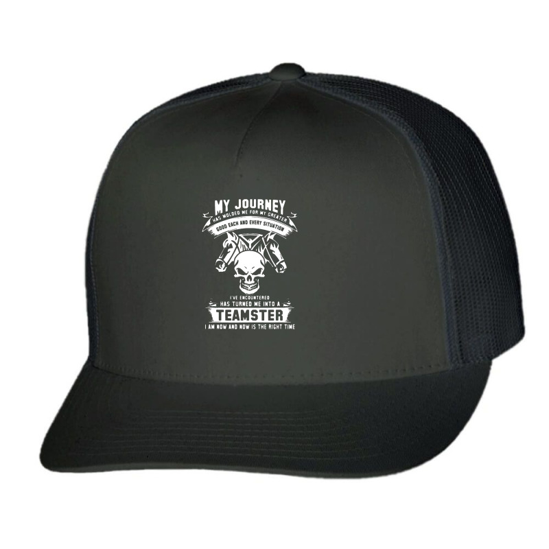 My Journey Teamster Trucker Cap by jamupegellinu | Artistshot