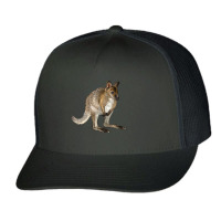 Hand Drawn Wallaby Animal Trucker Cap | Artistshot