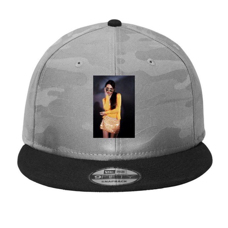 Olivia Wearing Glasses Camo Snapback | Artistshot