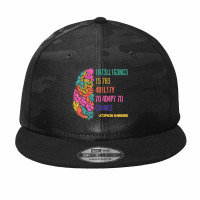 Intelligence Is The Ability To Adapt To Change Camo Snapback | Artistshot